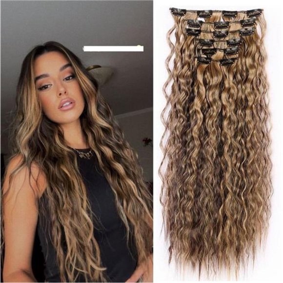 6PCS Clip in Hair Extensions 4H27
